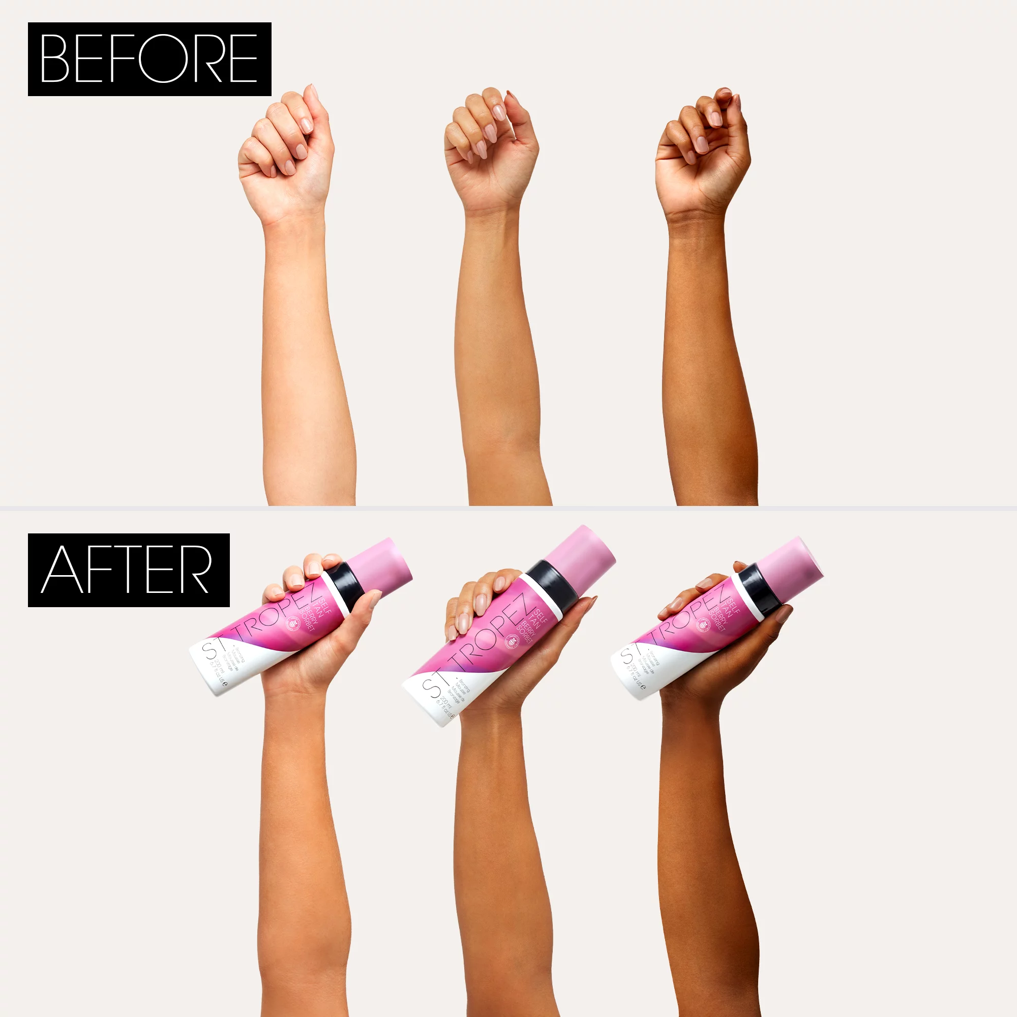 St.Tropez Tan Berry Sorbet Mousse 200ml - Image 3